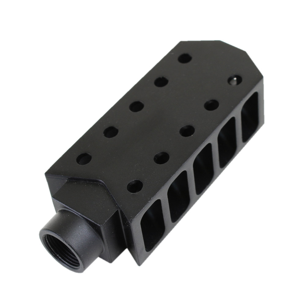 Ar 15 Barrett Style Tanker Extended Length Muzzle Brake Black